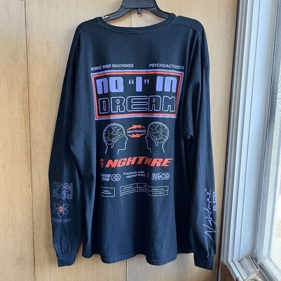 NGHTMRE & Co. Sonic War Machines Longsleeve Graphic Tee Black Merch RARE - 2XL - Picture 1 of 7